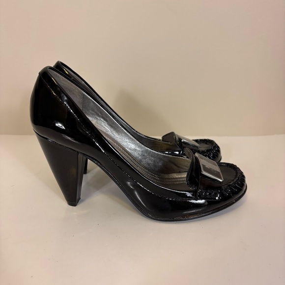 Coach Shoes - Coach Black Patent Leather High Heels 7.5